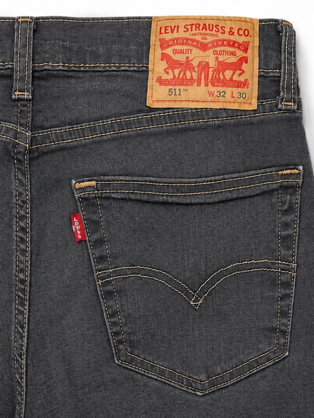 Levi’s 32*30 
Men's Slim Straight Jeans in Charcoal Gray